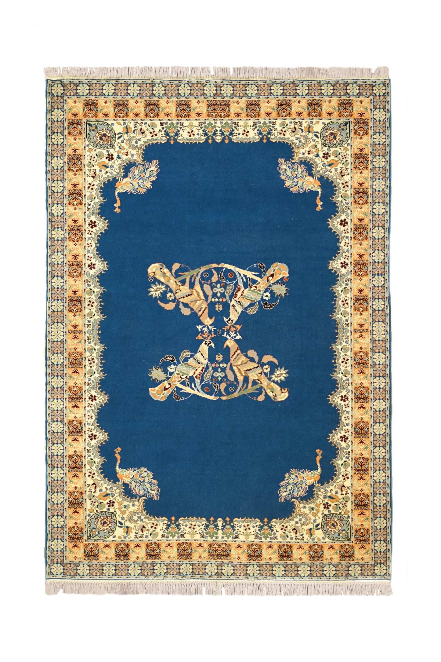 Extra Royal Azure Majorelle Hand-Knotted Wool Area Rug