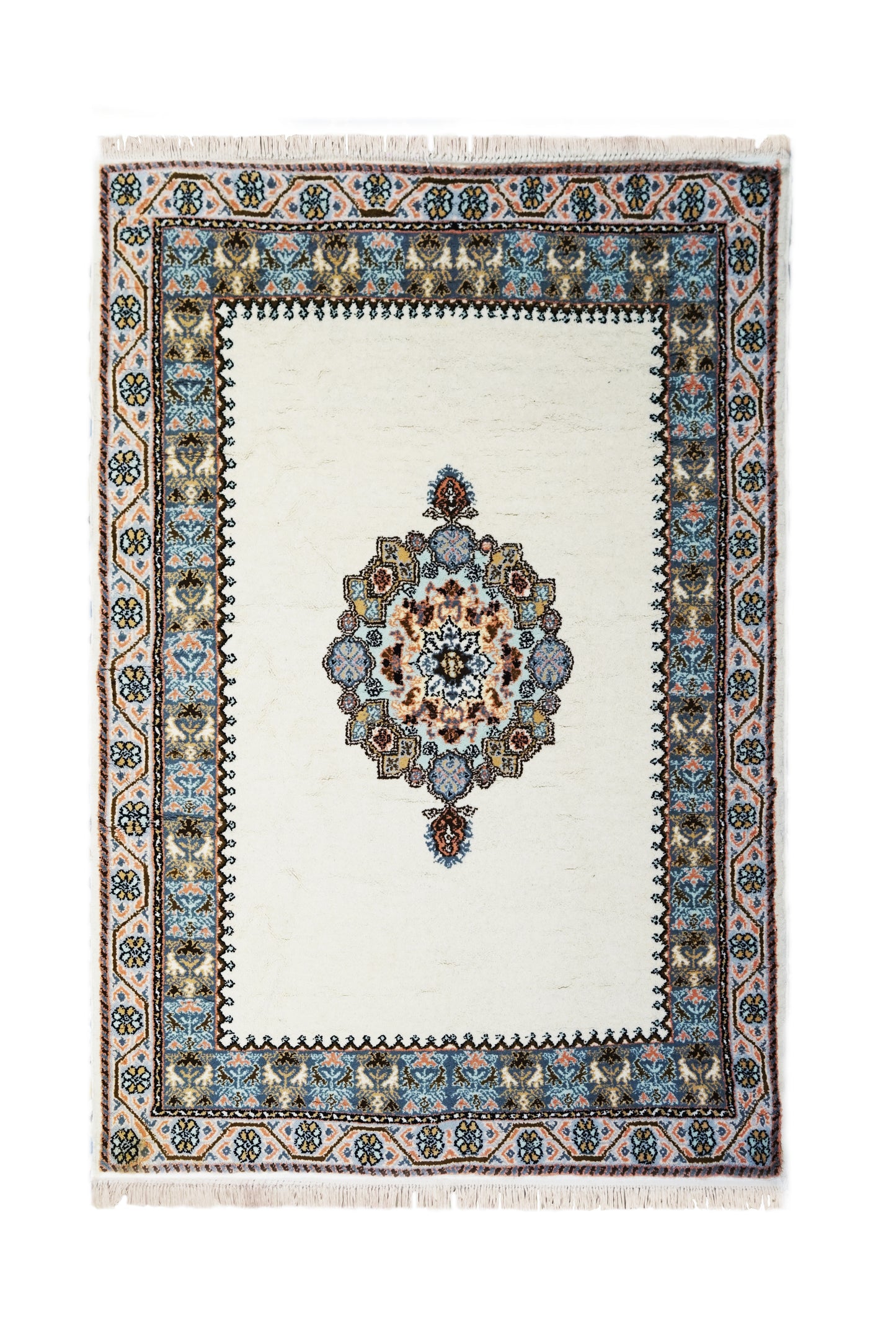 Extra Royal Frost Elegance Hand-Knotted Moroccan Wool Rug