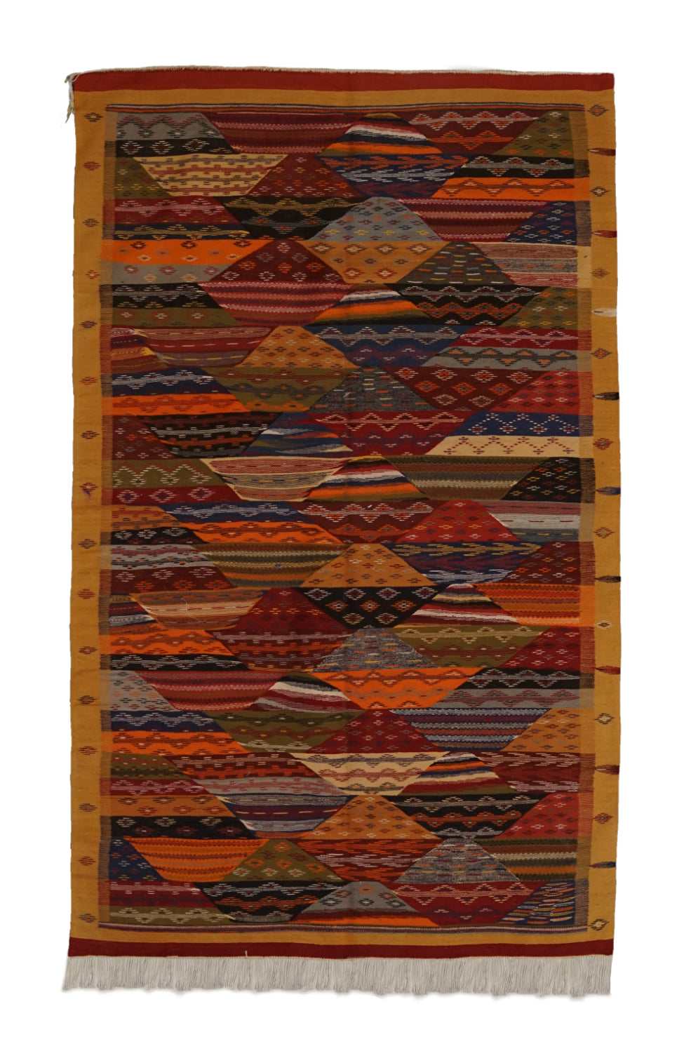 Makarbak Saharan Echoes Handwoven Moroccan Wool Rug