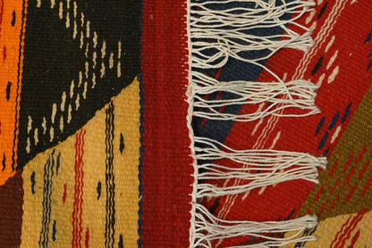 Makarbak Ouarzazate Oasis Handwoven Moroccan Kilim Rug