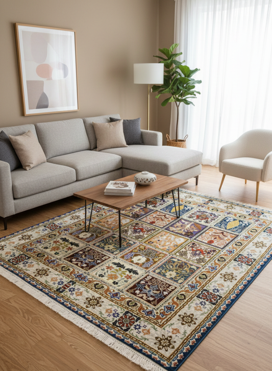 Extra Royal Rug Bohemian Boujad Handwoven Moroccan Wool Kilim